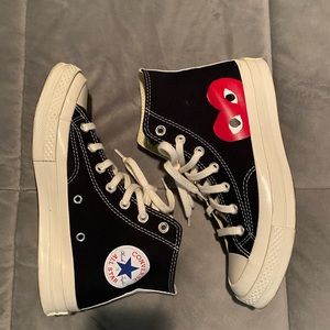 CONVERSE X COMME DES GARCONS PLAY ALL STAR CHUCK '70 HI BLACK